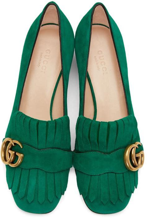 women's gucci suede loafers|Gucci fringe loafer.